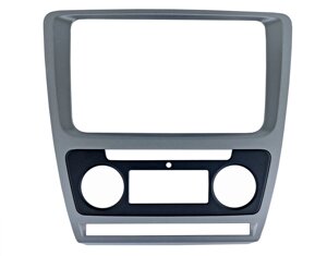 Рамка переходная Incar RSC-N06 SKODA Octavia (A5) 04-13 (Auto AC) 2din SILVER (КОМПЛЕКТ)