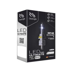 Светодиодная лампа головного света Clearlight Flex Ultimate H10 5500 Lm 6000 K (2шт)