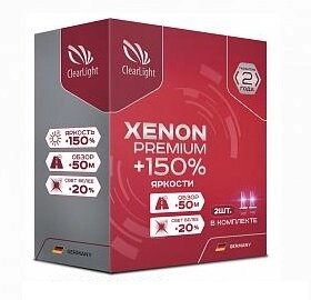 Ксеноновая лампа Clearlight HB4 Xenon Premium+150%