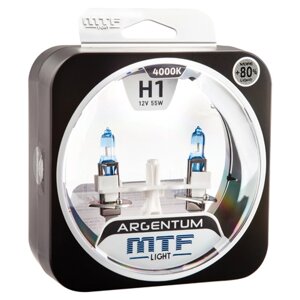 Галогенная лампа MTF Light серия ARGENTUM +80% H1 (H8A1201)