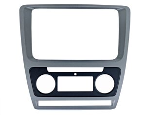 Рамка переходная incar RSC-N06 SKODA octavia (A5) 04-13 (auto AC) 2din silver (комплект)