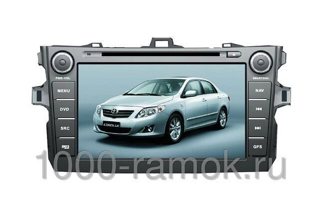 Штатная магнитола Toyota Corolla 2007-2012 (150 кузов) от компании Интернет-магазин "1000 рамок" - фото 1