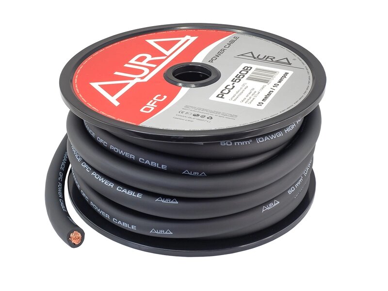 Силовой кабель Aura PCC-550B (10м бухта, черный) от компании Интернет-магазин "1000 рамок" - фото 1