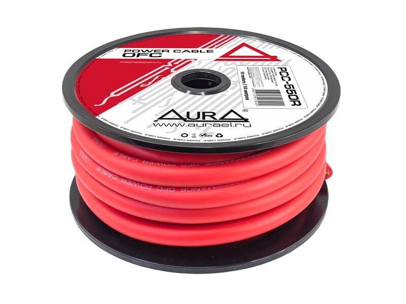 Силовой кабель Aura PCC-550R (10м бухта, красный) ##от компании## Интернет-магазин "1000 рамок" - ##фото## 1