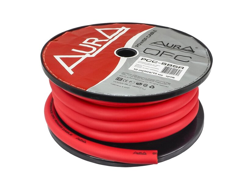 Силовой кабель Aura PCC-585R (10м бухта, красный) ##от компании## Интернет-магазин "1000 рамок" - ##фото## 1