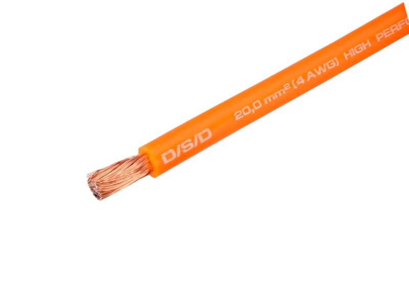 Силовой кабель DSD DPC-C04O CCA, 4awg/20mm2 20м оранжевый от компании Интернет-магазин "1000 рамок" - фото 1