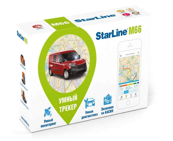 Трекер StarLine M66-M ECO (3 sim-карта) от компании Интернет-магазин "1000 рамок" - фото 1