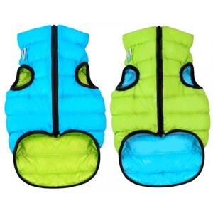 AiryVest куртка двухсторонняя для собак, цвет салатово-голубой. S35