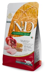 Farmina N&D Ancestral Grain Cat Chicken & Pomegranate Adult. 10 кг.