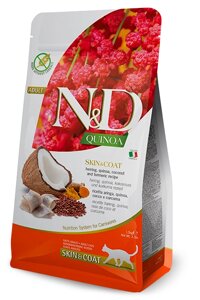 Farmina N&D Quinoa Cat Skin & Coat Herring. 1,5 кг.