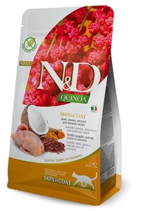 Farmina N&D Quinoa Cat Skin & Coat Quail. 300 гр.
