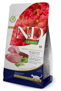 Farmina N&D Quinoa Cat Weight Management Lamb. 1,5 кг.