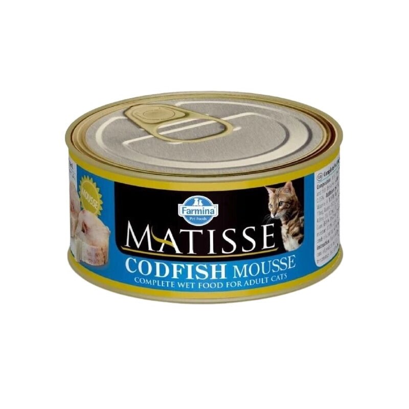 Matisse Codfish Mousse влажный корм для взрослых кошек мусс с треской. от компании Интернет магазин компании ДАЙМОН - ЗООМАРКЕТ - фото 1