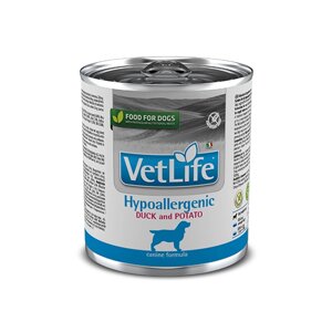 Farmina Vet Life Dog Hypoallergenic Duck & Potato, паштет ж/б, 300 гр.
