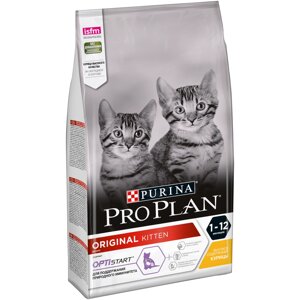 Pro Plan Original Kitten сухой корм для котят с курицей.