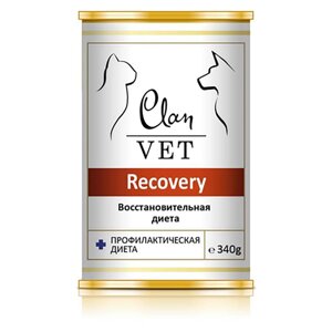 Clan Vet Recovery диетический влажный корм для кошек, восстановительная диета