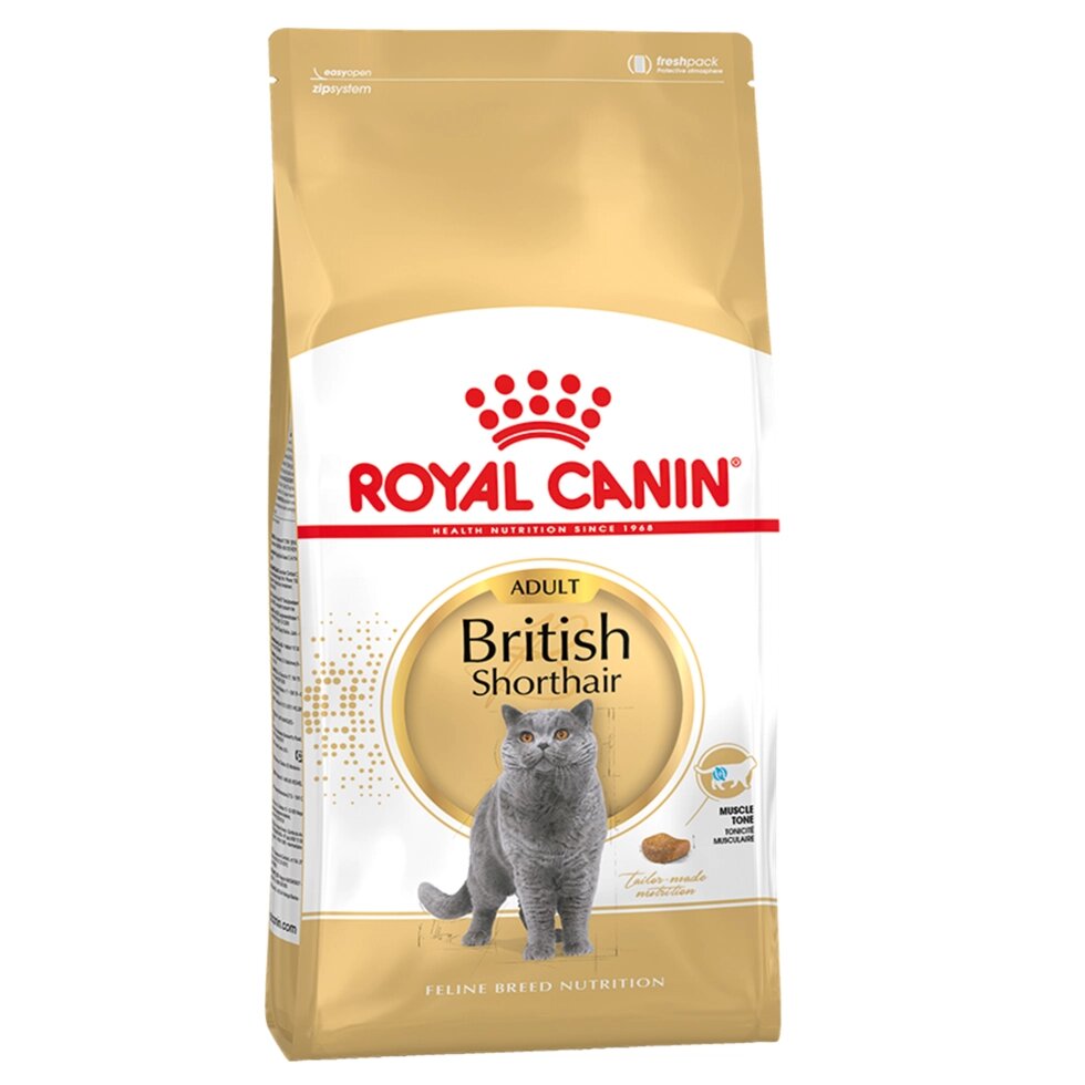 Royal Canin British Shorthair Adult для взрослых кошек британской короткошерстной породы, 400 гр. от компании Интернет магазин компании ДАЙМОН - ЗООМАРКЕТ - фото 1