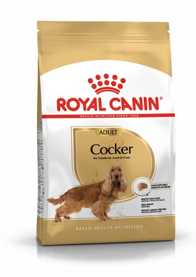 Royal Canin Cocker Adult для взрослых собак породы Кокер-спаниель. 3 кг. от компании Интернет магазин компании ДАЙМОН - ЗООМАРКЕТ - фото 1