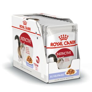 Royal Canin Instinctive паучи для взрослых кошек, кусочки в желе, 85 г х 24 шт.