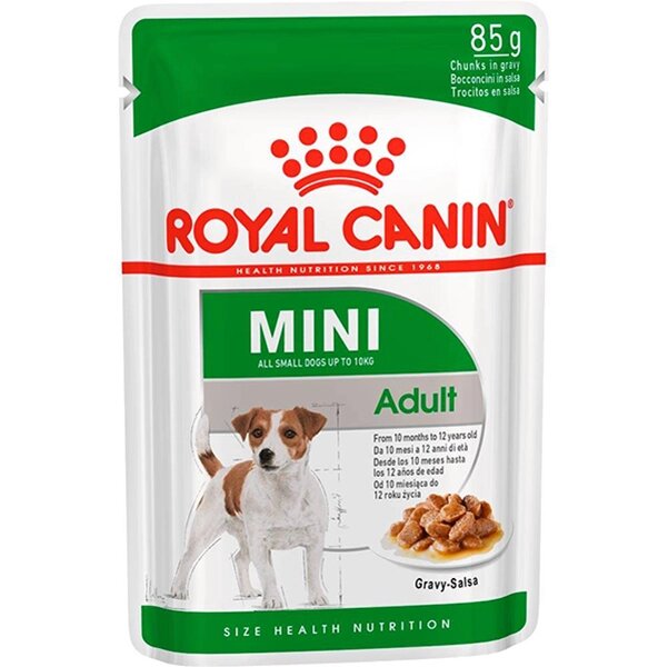 Royal Canin Mini Adult для собак с 10 месяцев до 12 лет от компании Интернет магазин компании ДАЙМОН - ЗООМАРКЕТ - фото 1