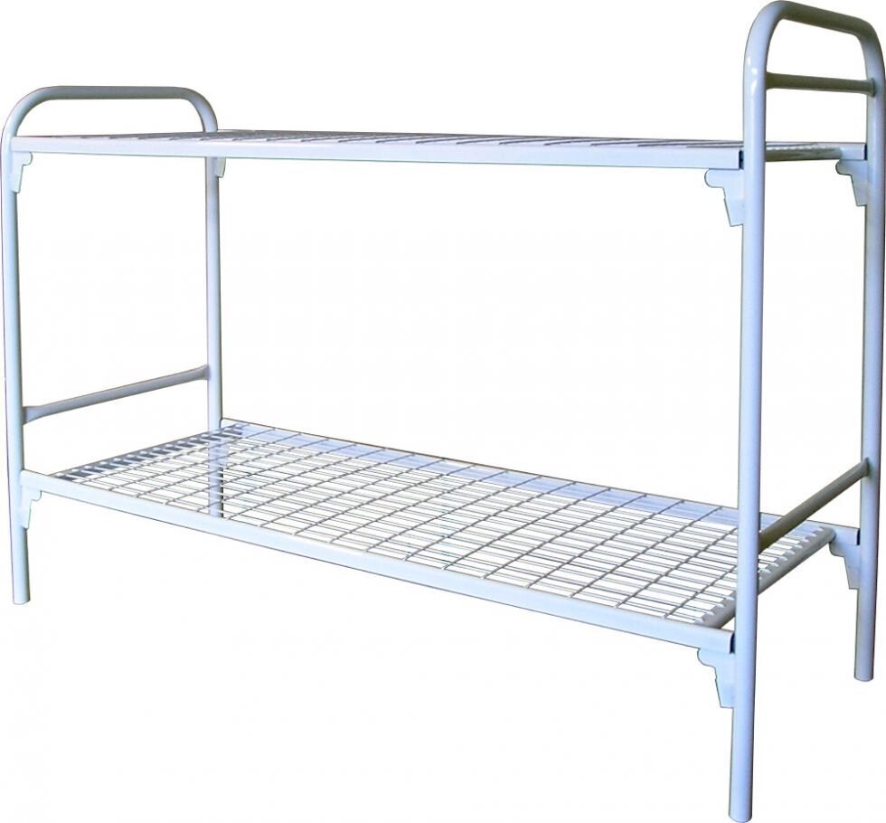 Кровать металлическая двухъярусная сетка сварная  "2КС-7" от компании ООО "Металл-кровати" - фото 1