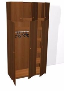 Шкаф для одежды трехстворчатый с антресолью из ДСП 16мм, кромка ПВХ 0,4мм