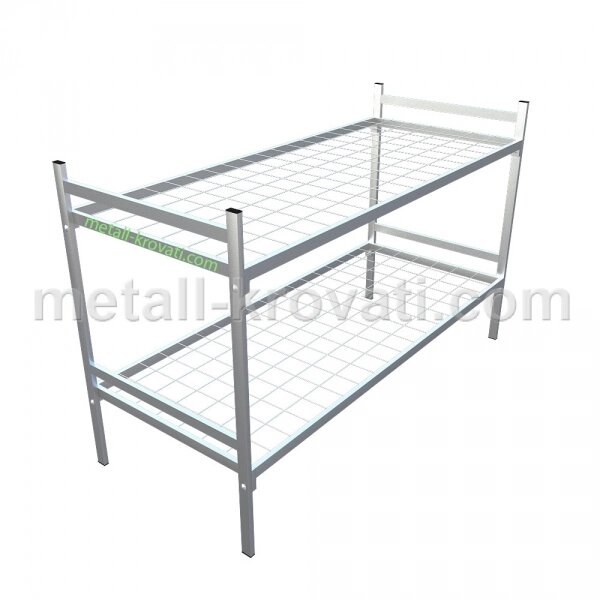 Кровать металлическая двухъярусная сетка сварная 100*100мм &quot;2КС-0&quot; Эконом-класс - характеристики
