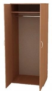 Шкаф двухстворчатый для одежды с антресолью из ДСП 16мм, кромка ПВХ 0,4мм от компании ООО "Металл-кровати" - фото 1