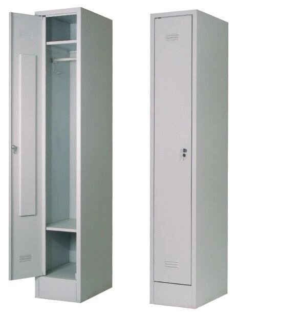 Шкаф металлический для одежды односекционный "ШМ-1" от компании ООО "Металл-кровати" - фото 1