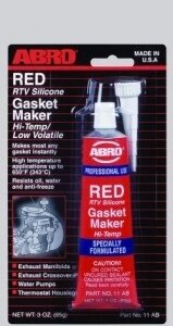 Герметик прокладок высокотемпературный RED красный ABRO 11-AB, 85г