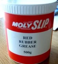 Molyslip Red Rubber. Защитная смазка резиновых уплотнений, тормозных  и гидравлических шлангов 0,5 кг от компании ООО "Мит-Сервис". - фото 1