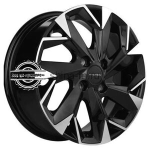 5,5x14/4x100 ET43 D60,1 KHW1402 (Corolla/X-RAY/Logan) Black-FP Khomen Wheels (Наличие на складах: Мало)