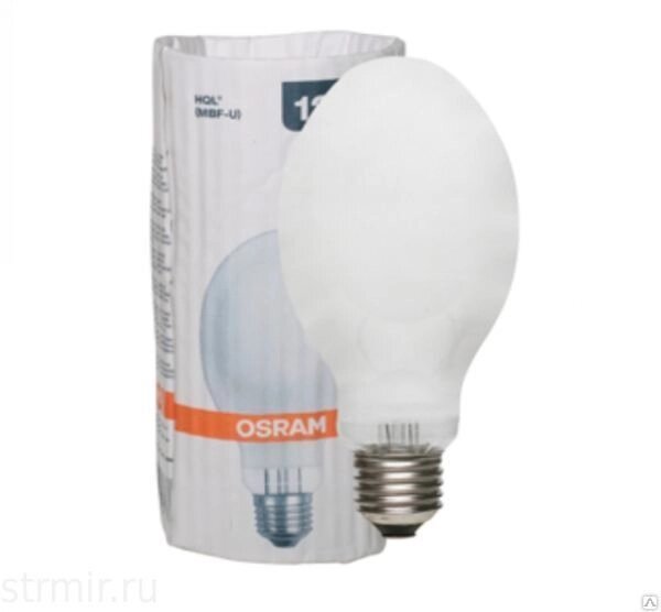 Лампа ртутная ДРЛ 125вт E27 HQL OSRAM от компании ООО «Электрокомплект» - фото 1