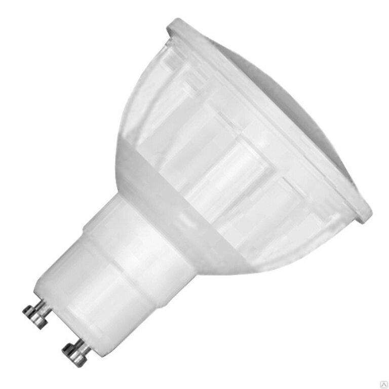 Лампа светодиодная LED 7вт 4000К 400Лм GU10 Россия - описание