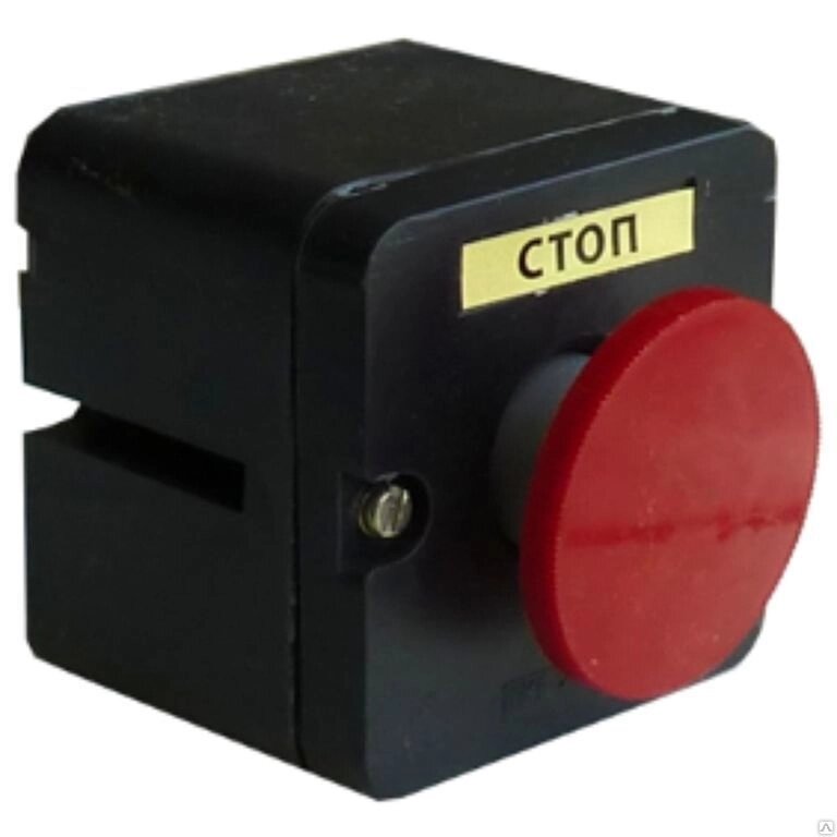 Пост кнопочный ПКЕ 222/1 кнопка гриб красная без фиксации IP54 - ООО «Электрокомплект»