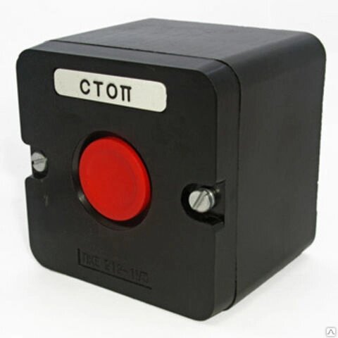 Пост кнопочный ПКЕ 222/1 кнопка красная без фиксации IP54 - заказать