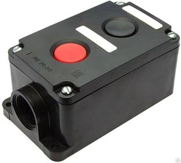 Пост кнопочный ПКЕ 212/2 кнопки красная/черная без фиксации IP54 - преимущества