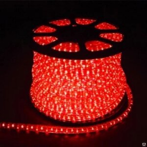 Дюралайт LED 36шт диодов/м, 1.44Вт/м 220В 7000К 2W Красный  (упак. 2м)