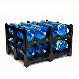 Пластиковый поддон для 19-литровых бутылей BottleRack в Ростовской области от компании ООО "ПаллетПласт"