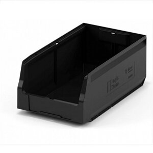 Ящик для склада Logic Store 12.414.99 R 400х225х150 мм 12,5 л чёрный в Ростовской области от компании ООО "ПаллетПласт"