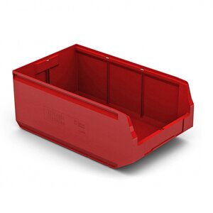Лоток для склада Logic Store 12.406.40 500х300х200 мм 23 л красный в Ростовской области от компании ООО "ПаллетПласт"