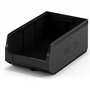 Ящик для склада Logic Store 12.406.99 R 500х300х200 мм 22 л чёрный в Ростовской области от компании ООО "ПаллетПласт"