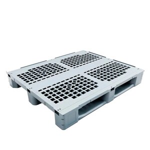 Пластиковый поддон 1200х1000х157 мм перфорированный на 5 полозьях IR 1210P-5R в Ростовской области от компании ООО "ПаллетПласт"
