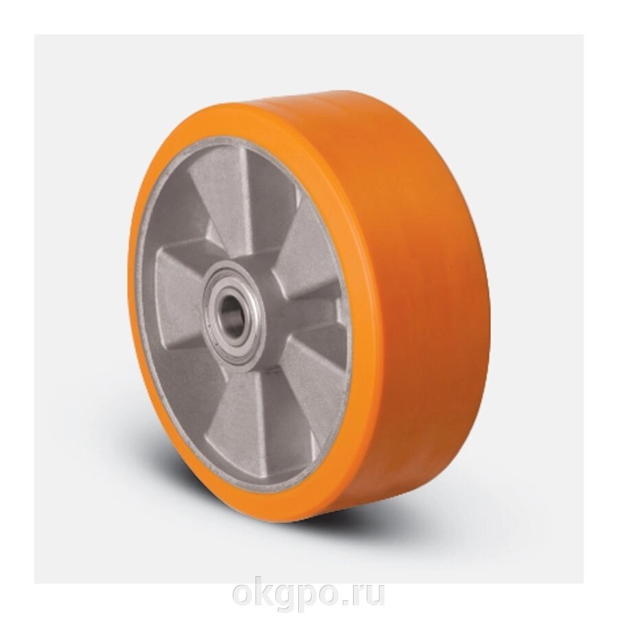 Колесо полиуретановое, диск алюминий, 100 мм ( ABP-100 ) от компании Компания "ГПО" - фото 1
