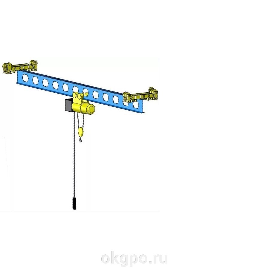 Кран мостовой подвесной электрический однобалочный, г/п-1 тн от компании Компания "ГПО" - фото 1