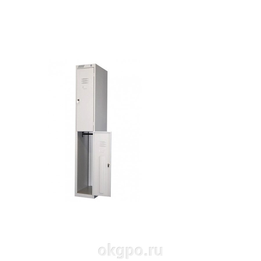 Металлический модульный шкаф для одежды 2-х дверный ШРС-12-300 от компании Компания "ГПО" - фото 1