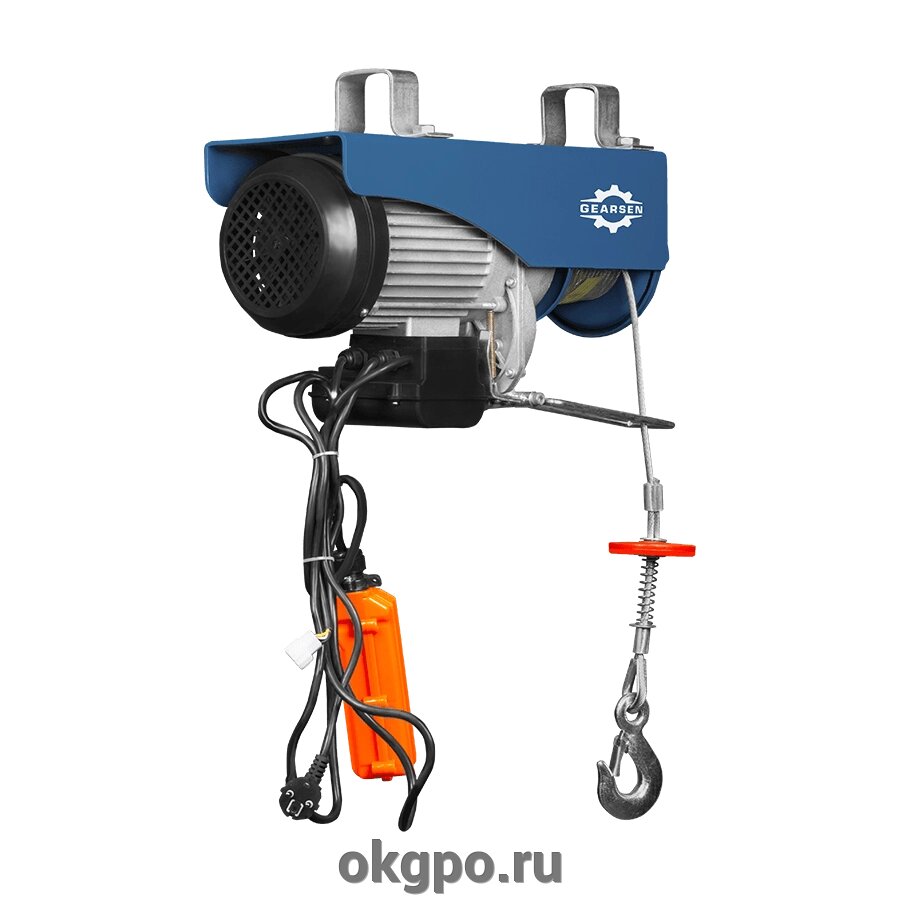 Мини электрическая таль стационарная GEARSEN PA 220В, 125/250кг, 12/6м от компании Компания "ГПО" - фото 1