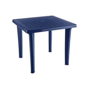 Стол пластиковый квадратный синий 85 х 85 х 74 см 1/1
