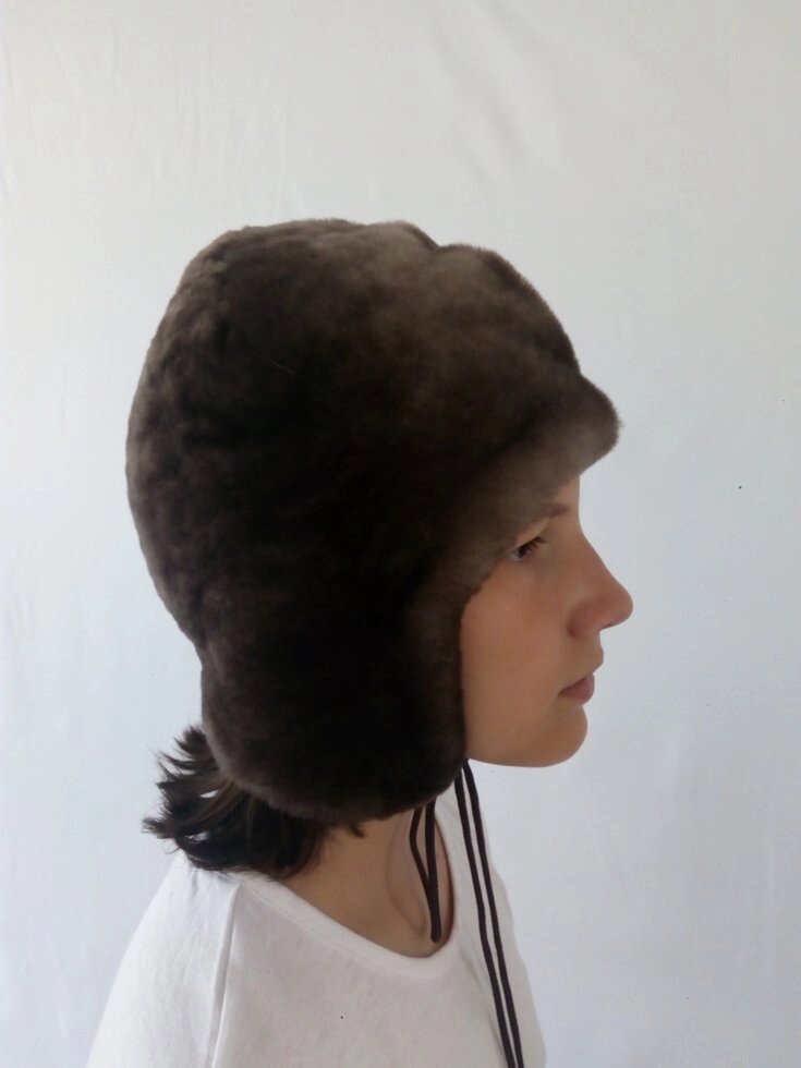 Детская шапка из мутона "Классика" ДШ-001 "Зимняя принцесса" от компании Детское ателье "Зимняя принцесса" - фото 1