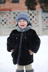 Куртка для мальчика из мутона МК-013 "Зимняя принцесса" 34